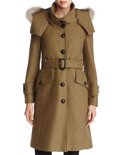 burberry claybrooke fur trimmed trench coat|Burberry Claybrooke Fur Trimmed Trench Coat .